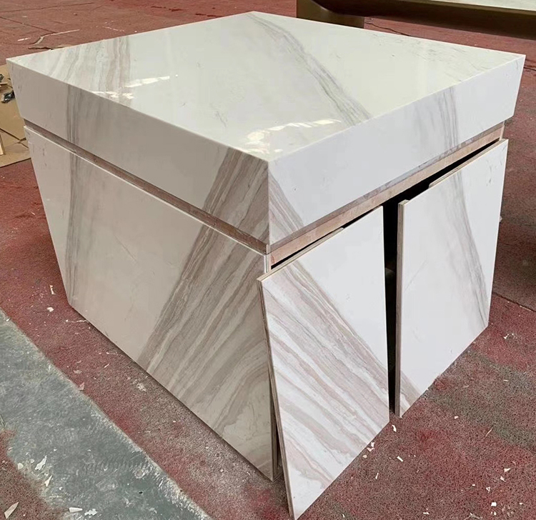 Ultra super thin marble veneer interior decoration project工程展示CASES