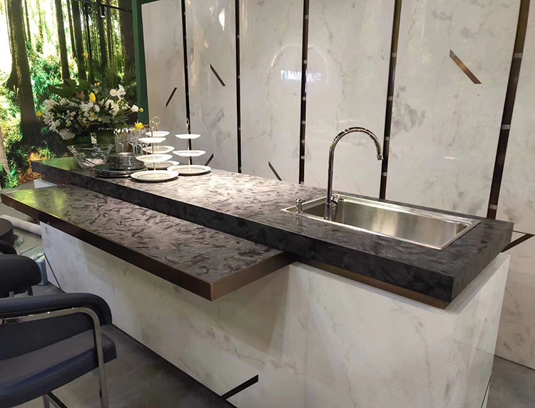 Ultra super thin marble veneer interior decoration project工程展示CASES