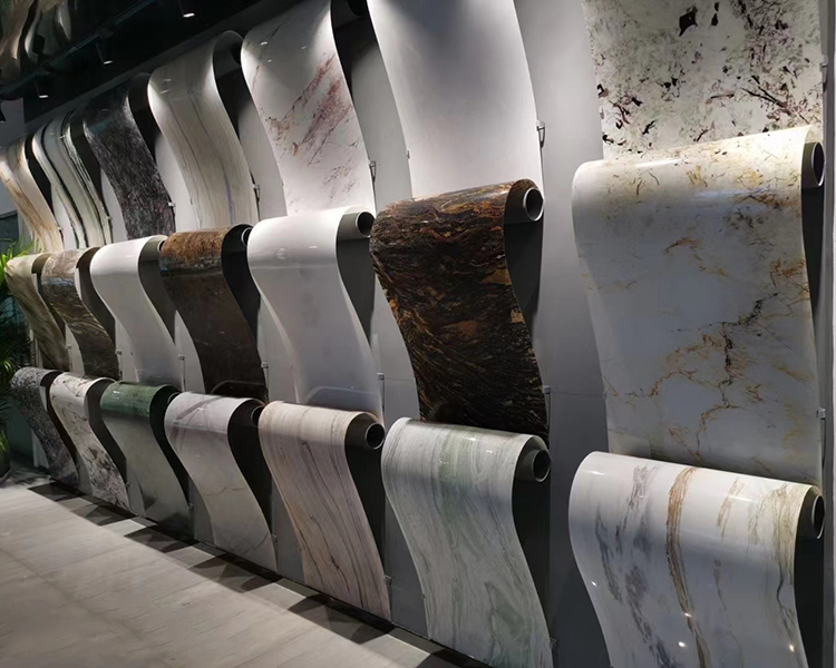 Calacatta white marble thin veneer sheets天然大理石PRODUCTSXIAMEN YUANDA