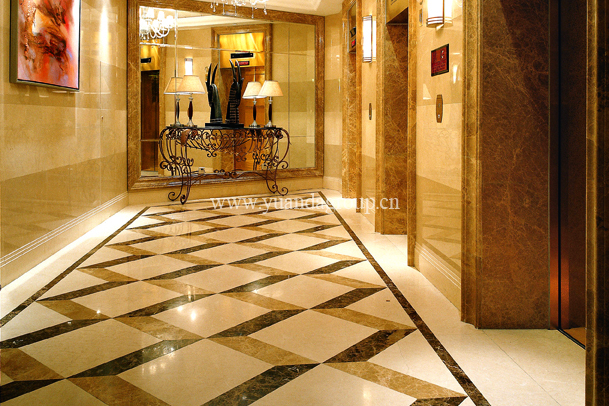 Emperador light marble hotel decoration