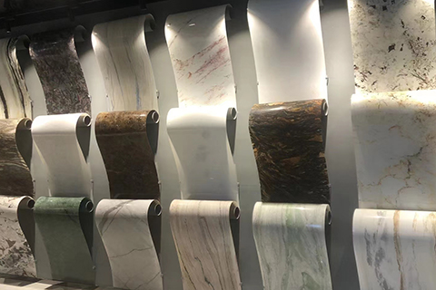 Flexible thin stone marble veneer sheets