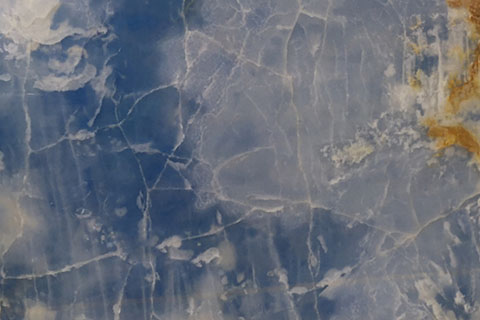 Blue onyx thin marble veneer