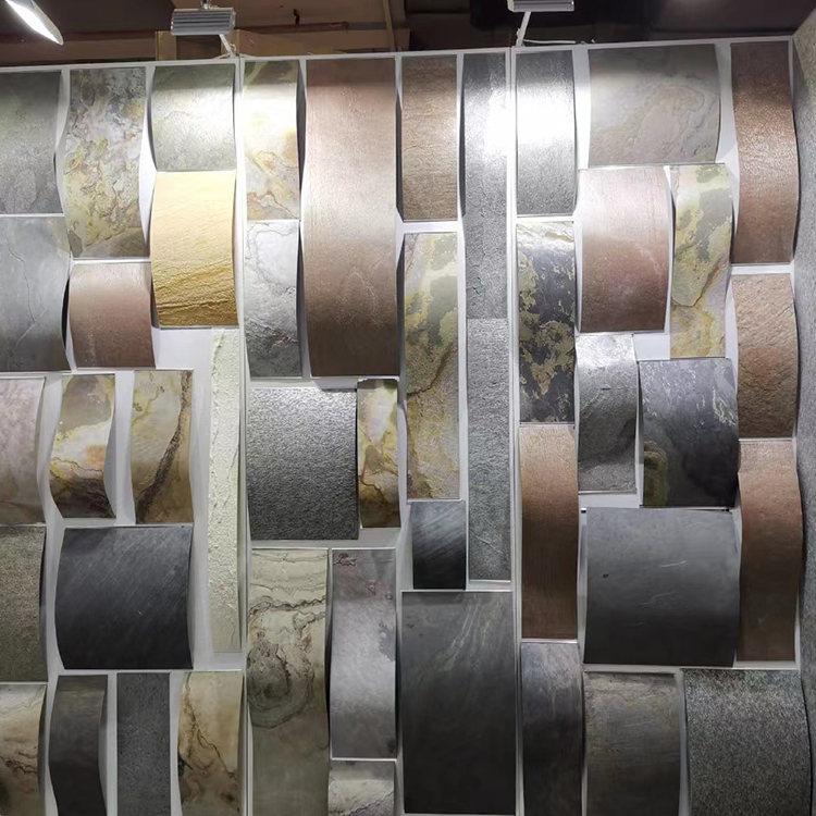 Natural 0.8 mm super thin slate background wall