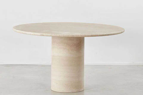 Travertine Dining Table