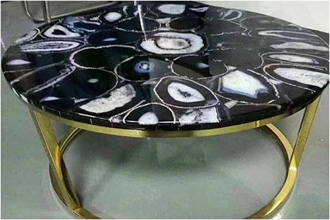 Black Agate Dining Table