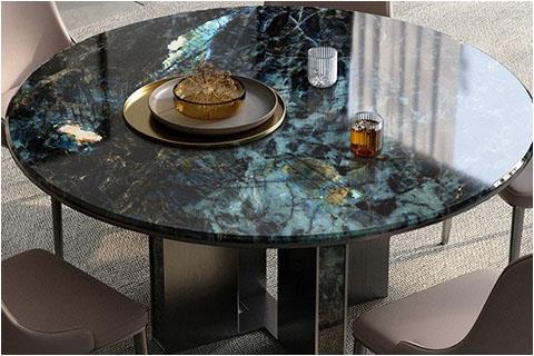 Blue Granite Dining Table