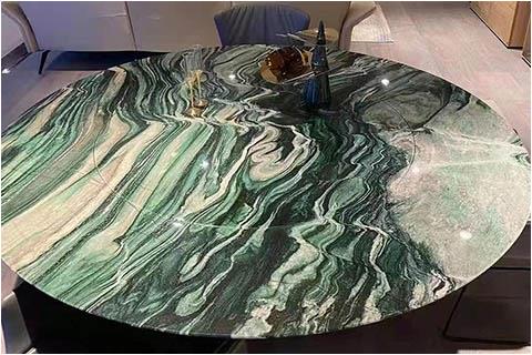 Royal Green Quartzite Dining Table