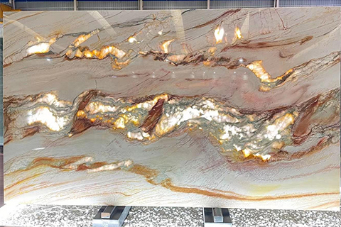 Calacatta Macaubas Quartzite Slab