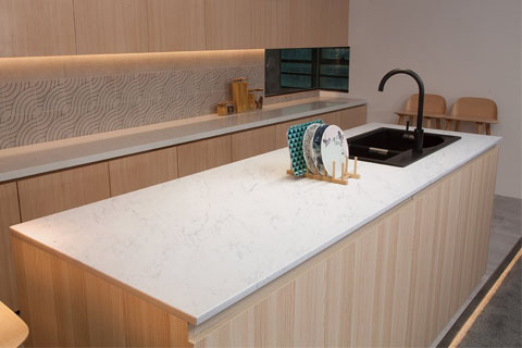 Carrara White Quartz Countertop