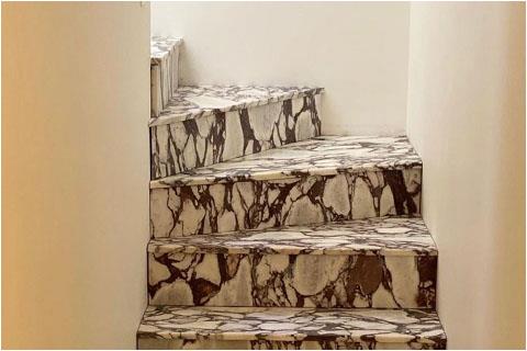 Calacatta pruple marble stair