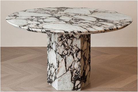 Calacatta pruple marble table