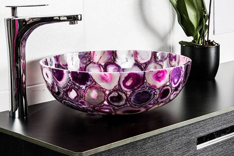 巴西紫色半宝石洗手盆