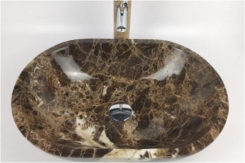 Brown Marble Stone Hand Washing Basin Sink