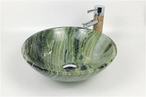 Green Marble Stone Hand Washing Basin Sink