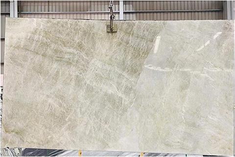 Naica Quartzite White Granite Stone Slabs Taj Mahal Quartzit