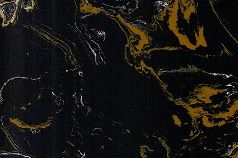 Black Gold Flower Artificial Stone Marble