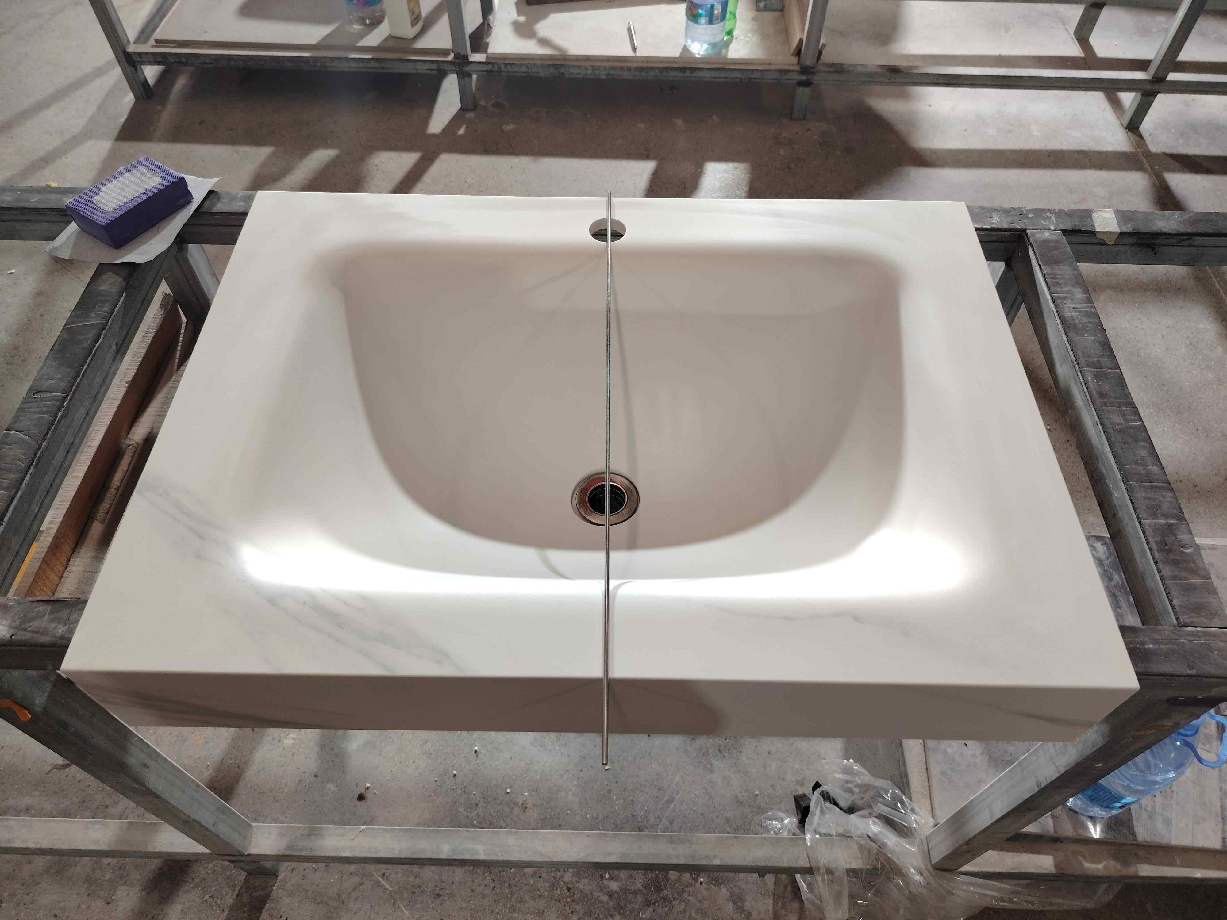 Sintered Stone Hot-bent Integrated Artificial Stone Basin