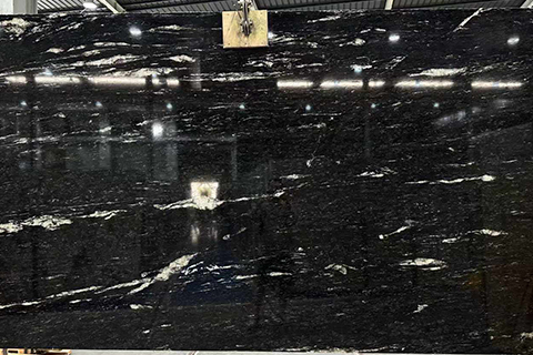Black Fusion Granite Slab