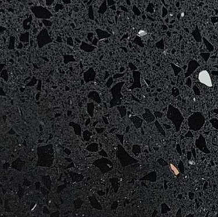Black Speckled Engineered Quartz Stone