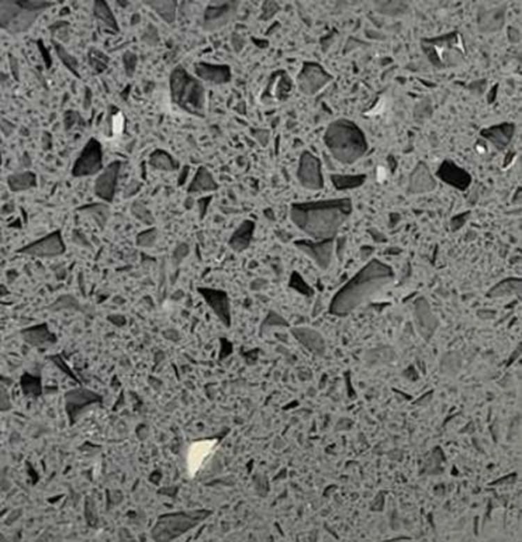 Grey Speckled Engineered Quartz Stone for Countertops