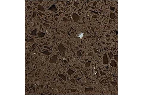 Brown Speckled Engineered Quartz Stone for Countertops