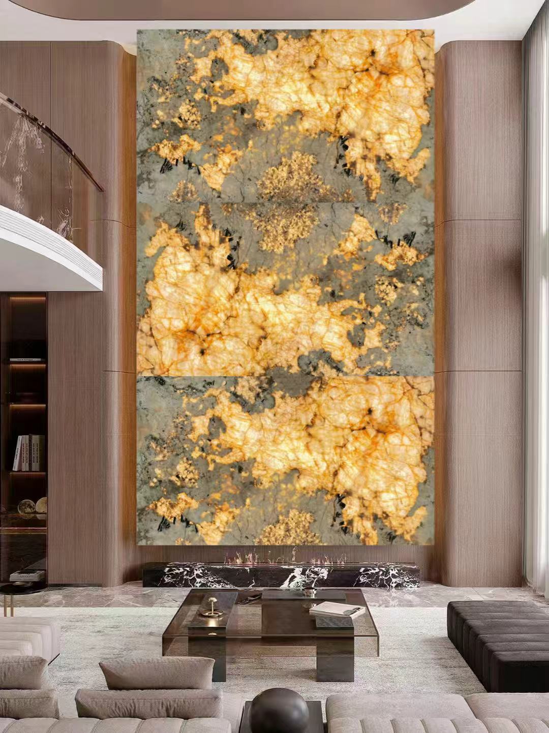 Luminous stone feature wall in a luxury hotel lobby design.jpg