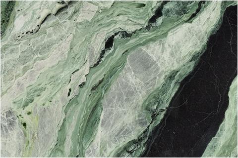 Brilliant green marble