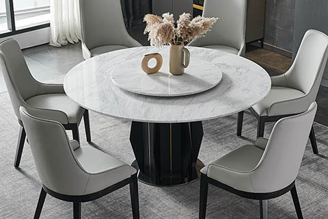 Marble Round Dining Table