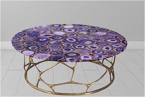 Purple Agate Dining Table