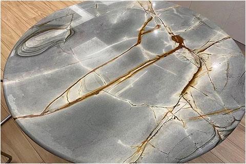 Blue Roma Quartzite Dining Table