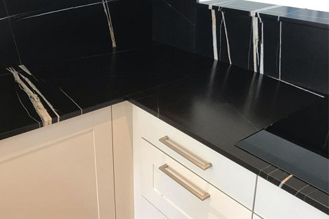 劳伦黑金大理石厨房台面