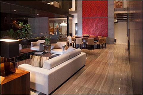 Coffee brown wood marble floor